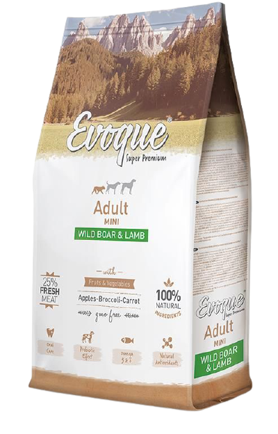 karma dla yorka   Evoque Adult Mini Dziczyzna Z Jagnięciną 2Kg